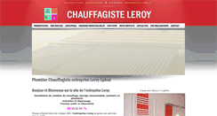 Desktop Screenshot of chauffagiste-leroy.com